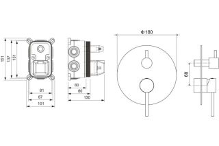 Смеситель для душа Aquatek Европа AQ1347CR хром